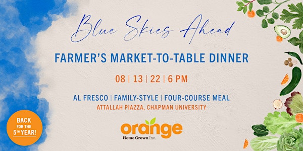 OHG Farmer's Market-To-Table Dinner Fundraiser