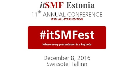 #itSMFest 2016: ITSM all-stars edition primary image