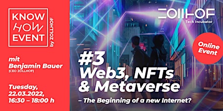 #3 Know-How Event - Online Edition : Web3, NFTs & Metaverse
