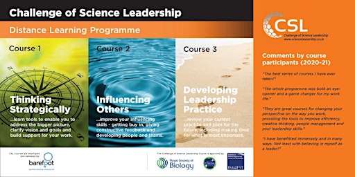 The Challenge of Science Leadership Distance Learning Programme