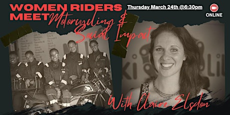 Women Riders Meet: Motorcycling and social impact with Claire Elsdon primary image