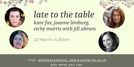 What we read now x jill abram present - late to the table primary image