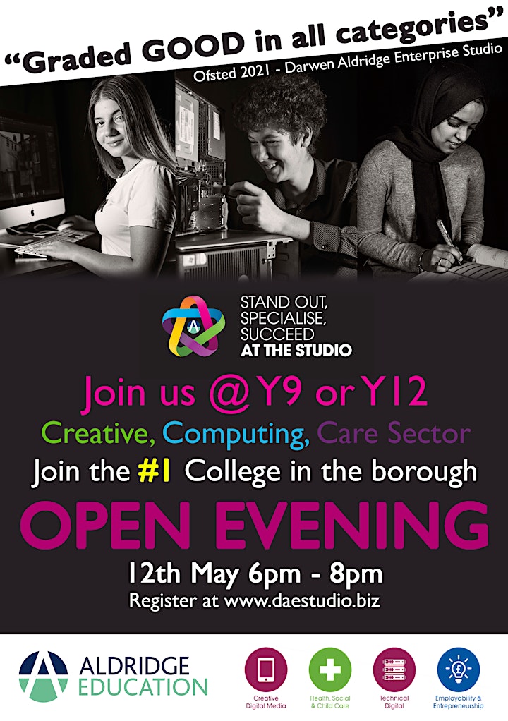 Darwen Aldridge Enterprise Studio Open Evening image