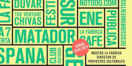 Imagen principal de Ven a conocer el Máster La Fábrica Director de Proyectos Culturales