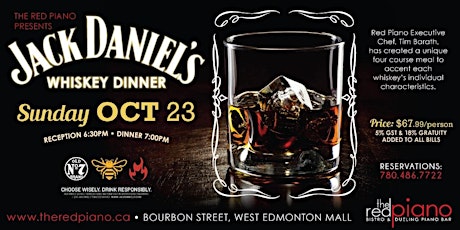 The Red Piano Presents Jack Daniel's Whiskey Dinner primary image