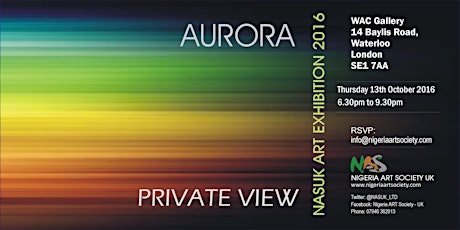 AURORA Art Exhibition - PRIVATE VIEW TONIGHT - Late Bookings Available primary image