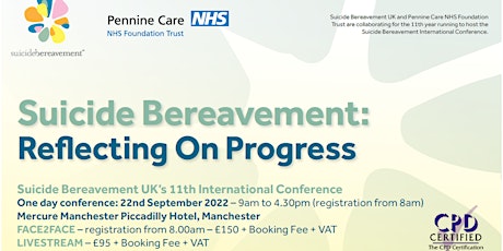 Suicide Bereavement UK's 11th International Conference  - FACE 2 FACE tickets
