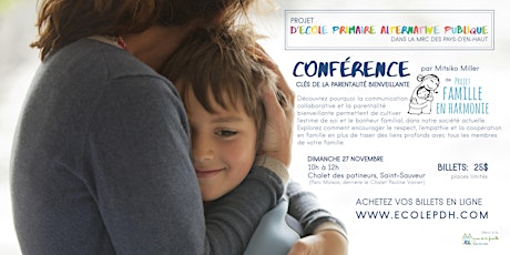Conférence: Clés de la parentalité bienveillante primary image