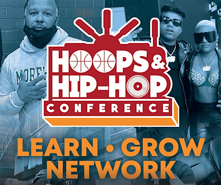 The "Hoops & Hip-Hop Conference" image