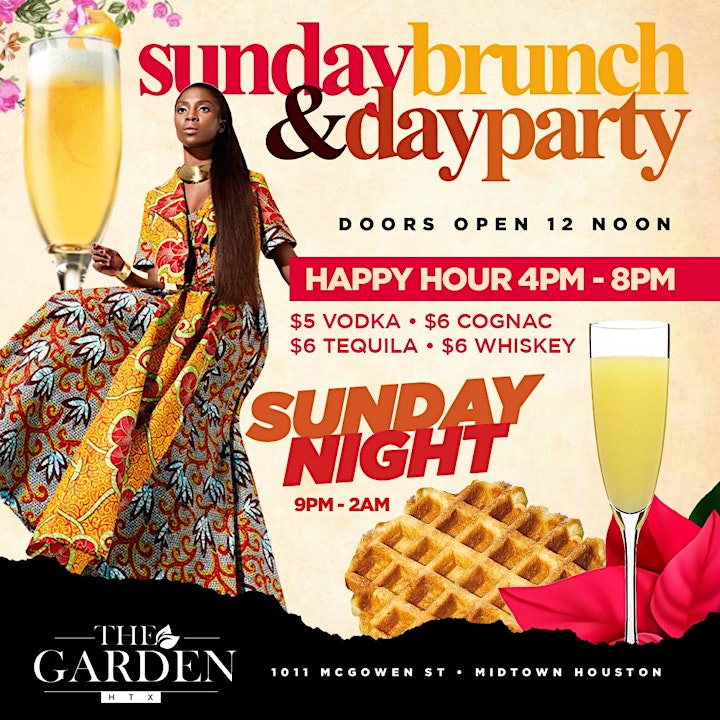 Sunday Brunch & Day Party & Night Party  @ The Garden in Midtown image