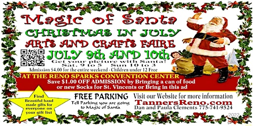 Magic of Santa CHRISTMAS IN JULY Craft Faire