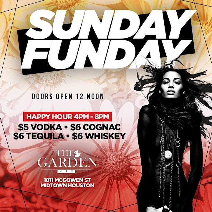 Sunday Funday @ The Garden in Midtown | Open til 2am | Happy Hour 4pm-8pm image