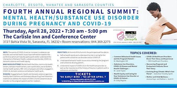 4th Annual Regional Summit: Mental Health/SUD During Pregnancy and COVID-19