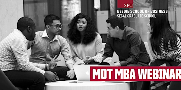 SFU Beedie Management of Technology MBA Webinar