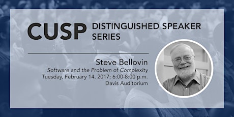 Hauptbild für Distinguished Speakers Series: Steve Bellovin | Software and the Problem of Complexity