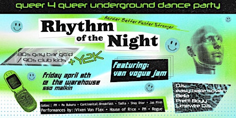 RHYTHM of THE NiGHT ~ queer throwback party Y2K Edition!