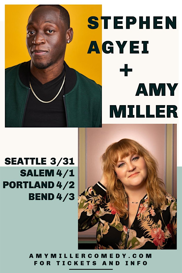 Amy Miller (Comedy Central) & Stephen Agyei in Bend, OR image