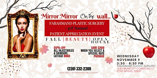 Farahmand Plastic Surgery's Fall Beauty Open House 2016
