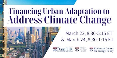 Financing Urban Adaptation to Address Climate Change primary image