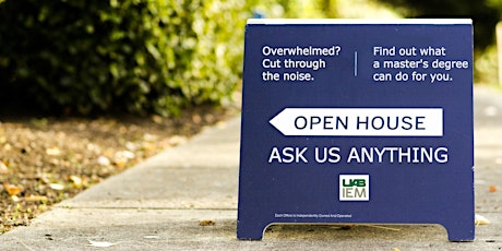 IEM Open House, Live Q/A with Faculty and Staff primary image