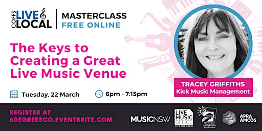 Live & Local Masterclass:  Keys to Creating a Great Live Music Venue primary image