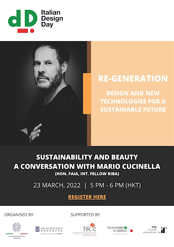 Italian Design Day -- Online Master Lecture by Mario Cucinella image