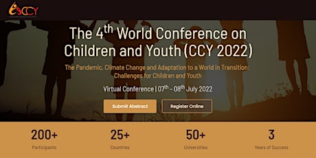 The 4th World Conference on Children and Youth (CCY 2022) biglietti