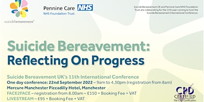Suicide Bereavement UK’s 11th International Conference – LIVE STREAM ONLY