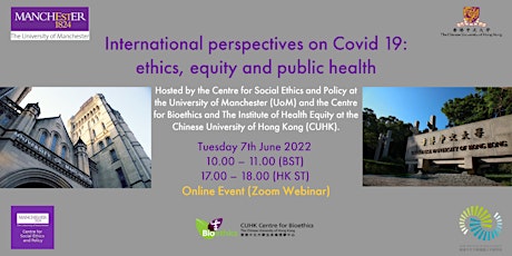 International perspectives on Covid 19: ethics, equity and public health tickets