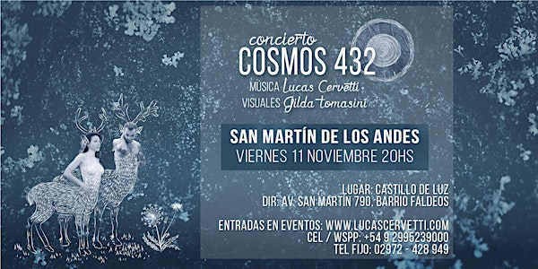 Lucas Cervetti y Gilda Tomasini presentan COSMOS 432 en S. M. de los Ándes.