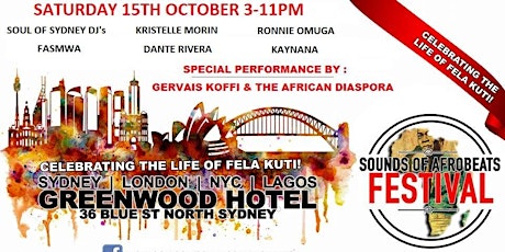 *Sounds of Afrobeats Festival* "Celebrating the Life of Fela Kuti" primary image