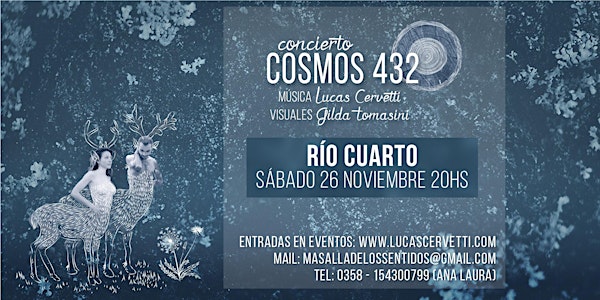 Lucas Cervetti y Gilda Tomasini presentan COSMOS 432 en Río Cuarto