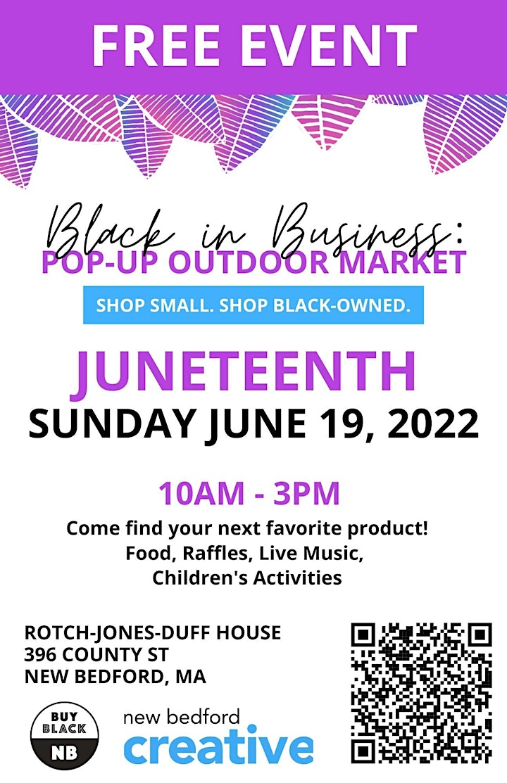 Juneteenth Black in Business Vendor Market image