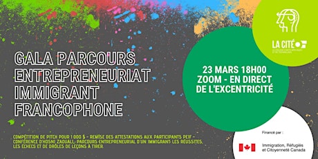 Gala Parcours entrepreneuriat immigrant francophone primary image