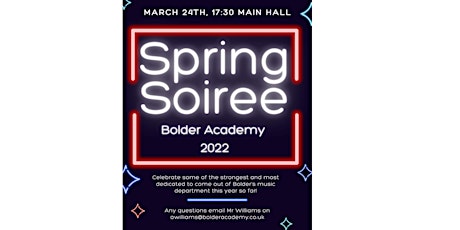 Imagem principal do evento Bolder Academy Spring Soiree