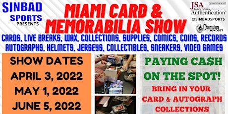 Miami Card & Memorabilia Show tickets