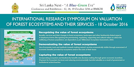 International Research Symposium on Valuation of Forest Ecosystems and their Services primary image