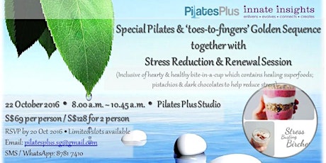 Special Pilates with Stress Reduction & Renewal session primary image