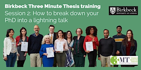 Three Minute Thesis 2022: Training session 2 primary image