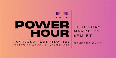 Pano Power Hour Hosted by Nancy Adams