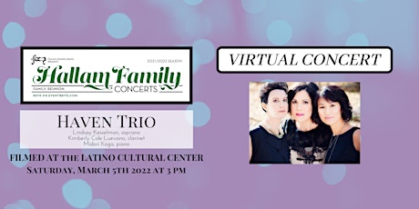 VIRTUAL EVENT: HAVEN TRIO, an online Hallam Family Concert primary image