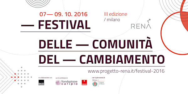 La terza edizione del Festival delle Comunità del Cambiamento di RENA