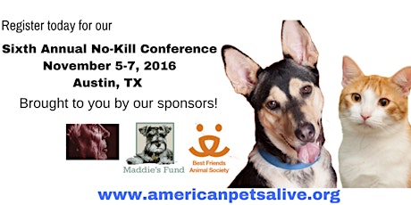 American Pets Alive! No-Kill National Conference primary image