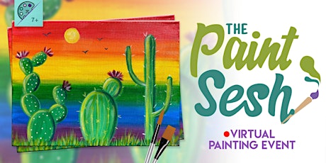 Online Painting Class – “Pride Blooms” (Virtual Paint at Home Event) tickets