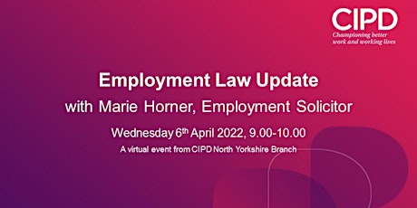 CIPD North Yorkshire - Employment Law Update