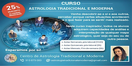 Imagem principal de Curso Astrologia Tradicional e Moderna - Nível I