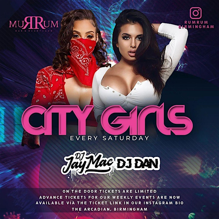 CITY GIRLS EVENT ON SATURDAY NIGHT AT RUM RUM NIGHT CLUB IN ARCADIAN image