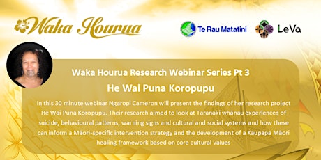 Waka Hourua Webinar Series: Pt 3 primary image