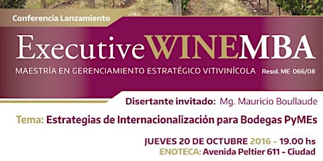 Imagen principal de Lanzamiento Executive Wine MBA