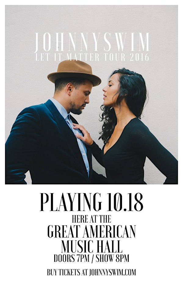 Johnnyswim @ GAMH  w/ Penny and Sparrow - SOLD OUT!